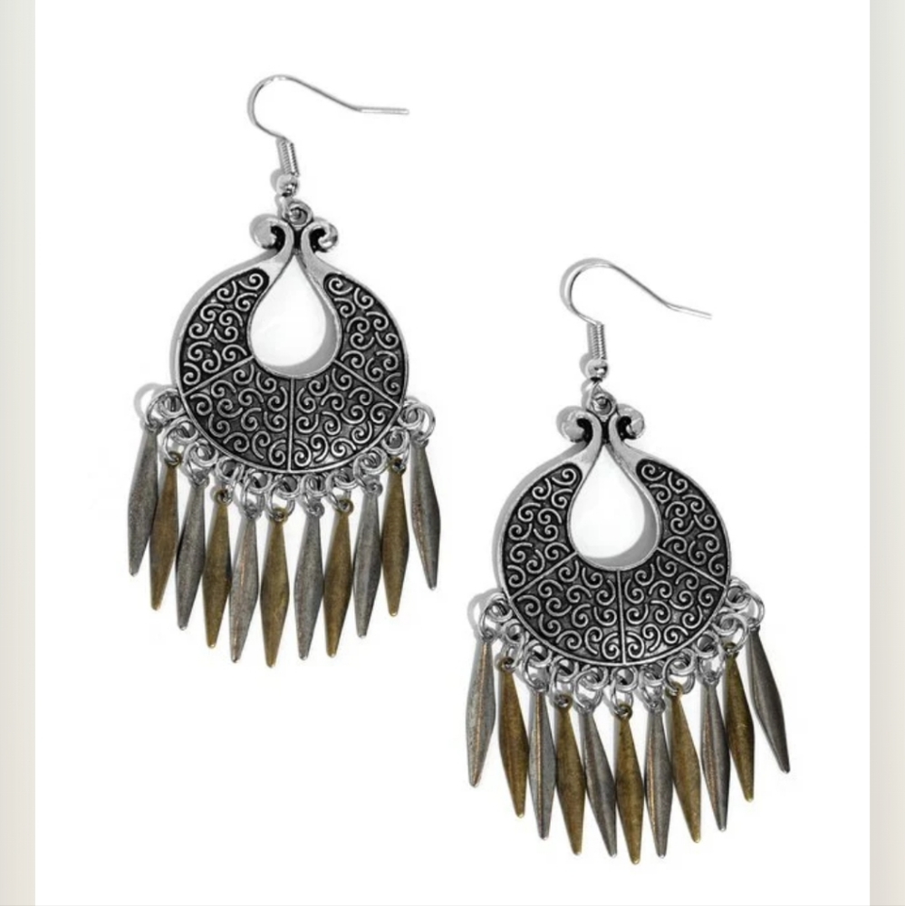 Tribal Charm Multi Earrings NWT SALE. Silver & Brass